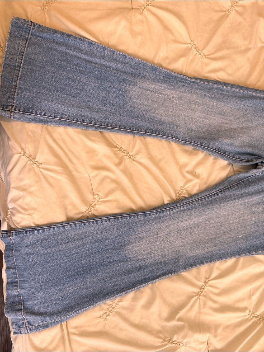 Seven7 Sexy Flare Jeans Size 30 Light Wash Y2K Bell Bottom